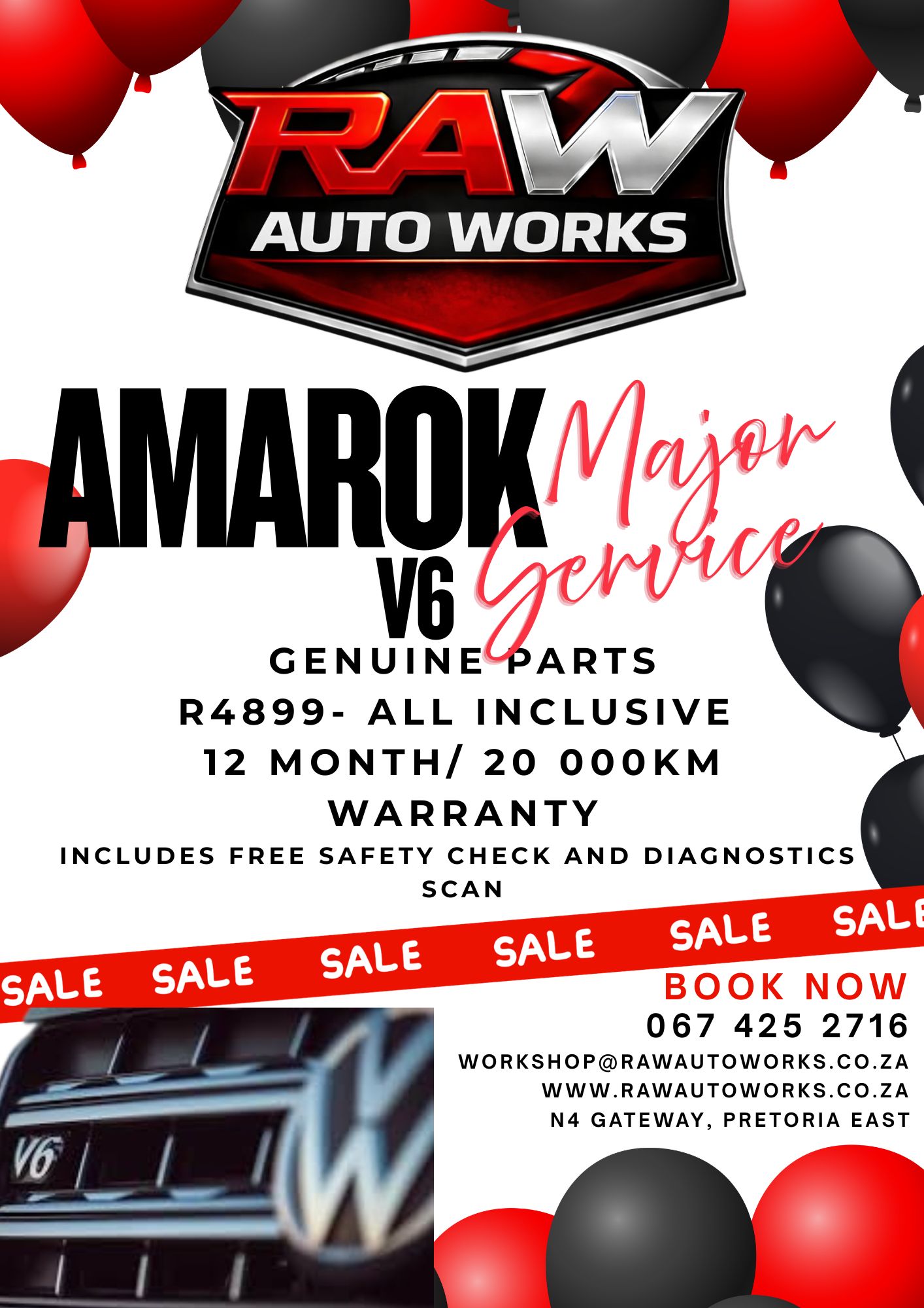 RAW Auto Works promotional offer 2
