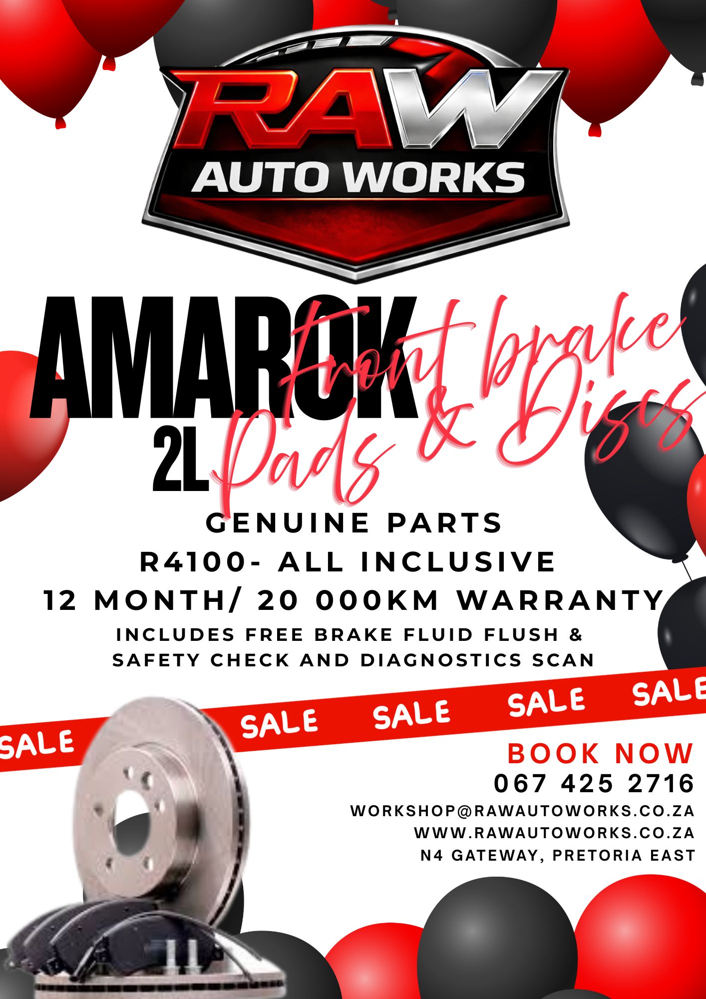 RAW Auto Works promotional offer 3
